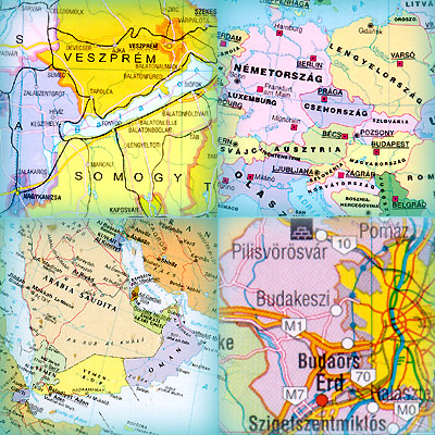 Közigazgatási térképek
